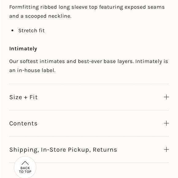 Free people Angie ribbed square neck shirt raw edges long sleeves grey sz medium - Picture 12 of 13